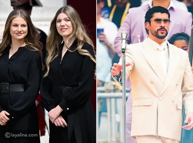 حفل باد باني يستقطب الأميرتين ليونور وصوفيا في مدريد