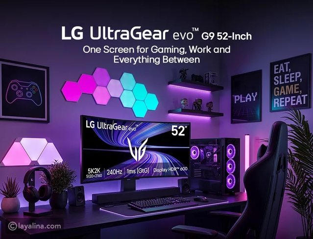 شاشة LG UltraGear evo G9 مقاس 52 بوصة: تجربة واحدة للألعاب والعمل وكل ما بينهما