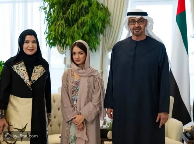 الشيخ محمد بن زايد يكرم فاطمة العوضي بعد إنجاز جديد